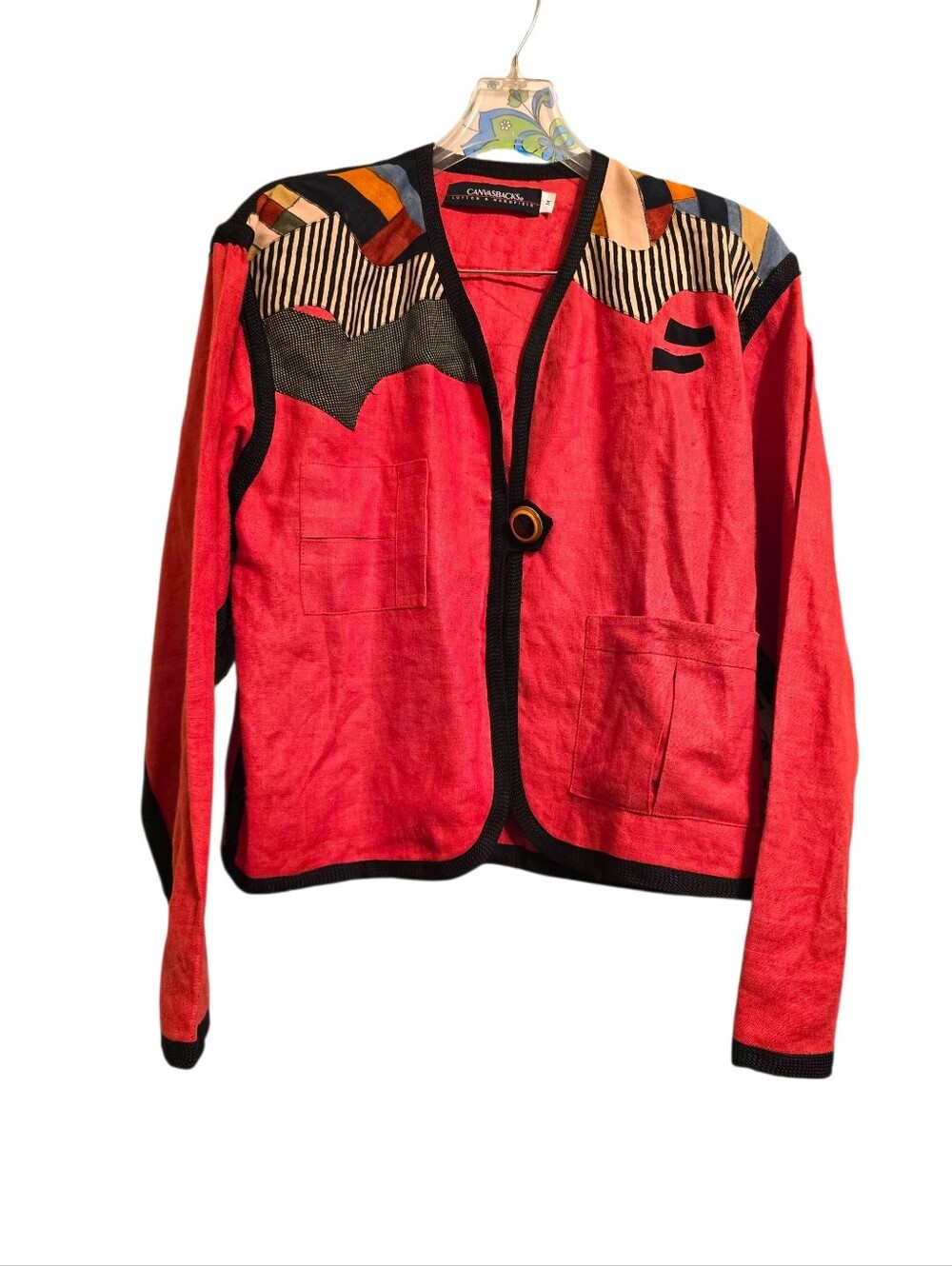 Vintage | Patchwork Red Blazer